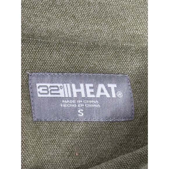 32 Degrees Heat Green Button-Up Shirt Long Sleeve Casual Winter Workwear S - Picture 3 of 9